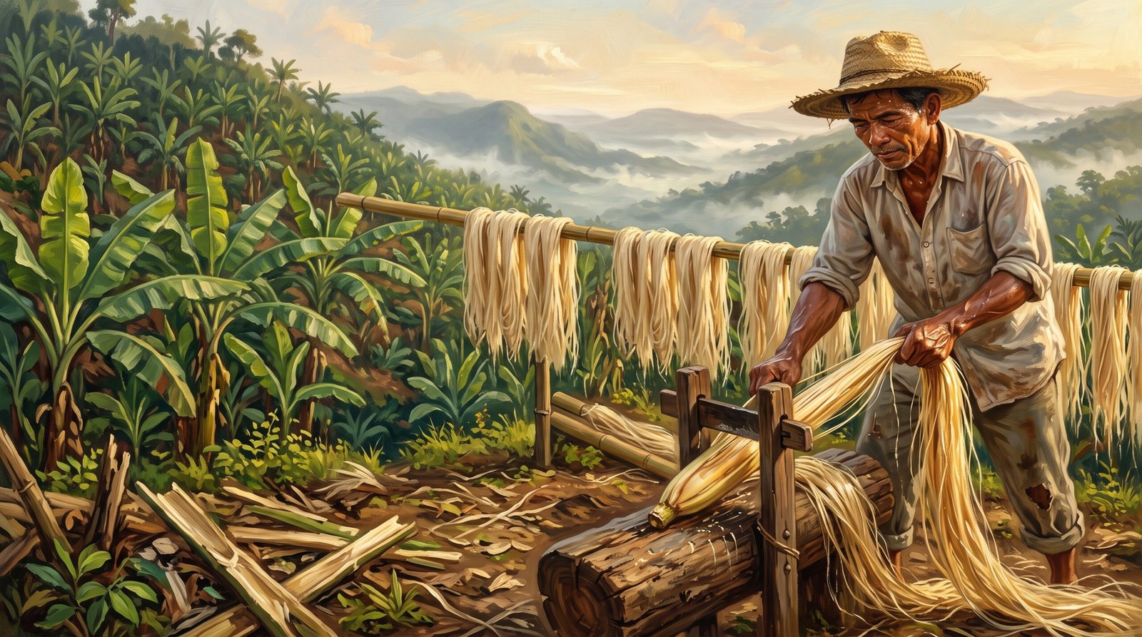 Ask most people outside the Philippines what "Manila hemp" is and you will get a blank look. Ask them about manila folders, manila envelopes, or manila rope, and they know exactly what you mean. Few realize that all of those names point back to a single plant that grows on Philippine hillsides, and to the farmers who have harvested it by hand for centuries. That plant is abaca (in Filipino, abaka). This is its story.